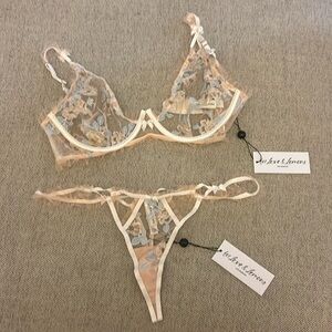NWT For Love & Lemons Lingerie Set